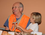 Terry Sullivan & fair attendee